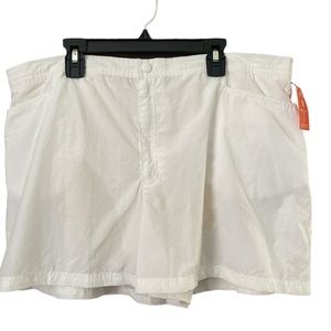 Lands' End Women's White Swim Shorts